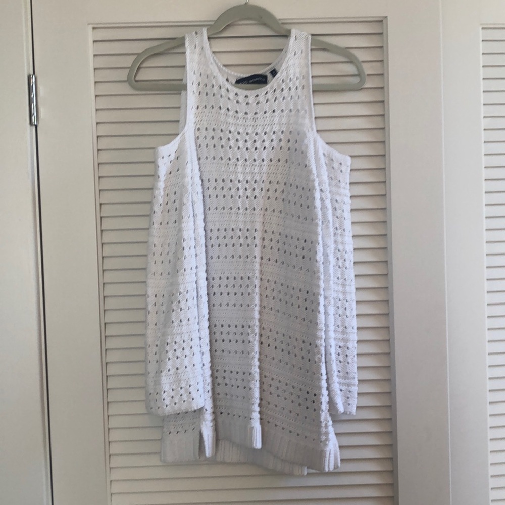 White Crochet Sweater